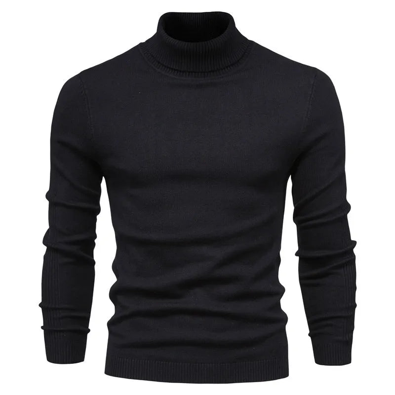 Men's Knit Turtleneck Sweater