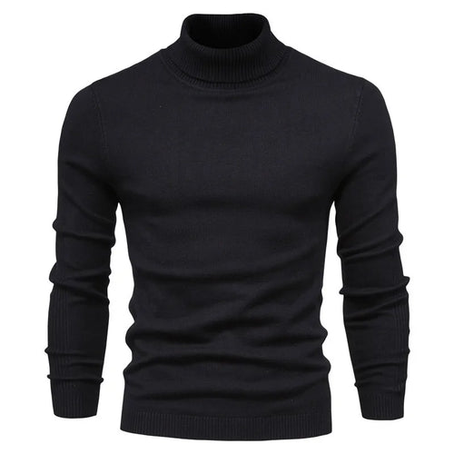 Men's Knit Turtleneck Sweater
