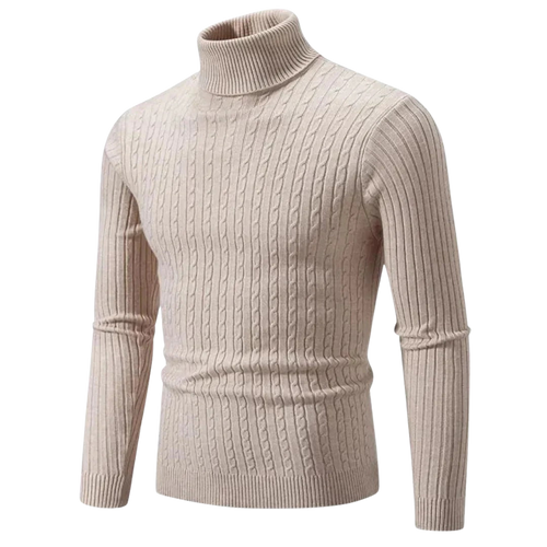 Men's Fitted Turtleneck Sweater