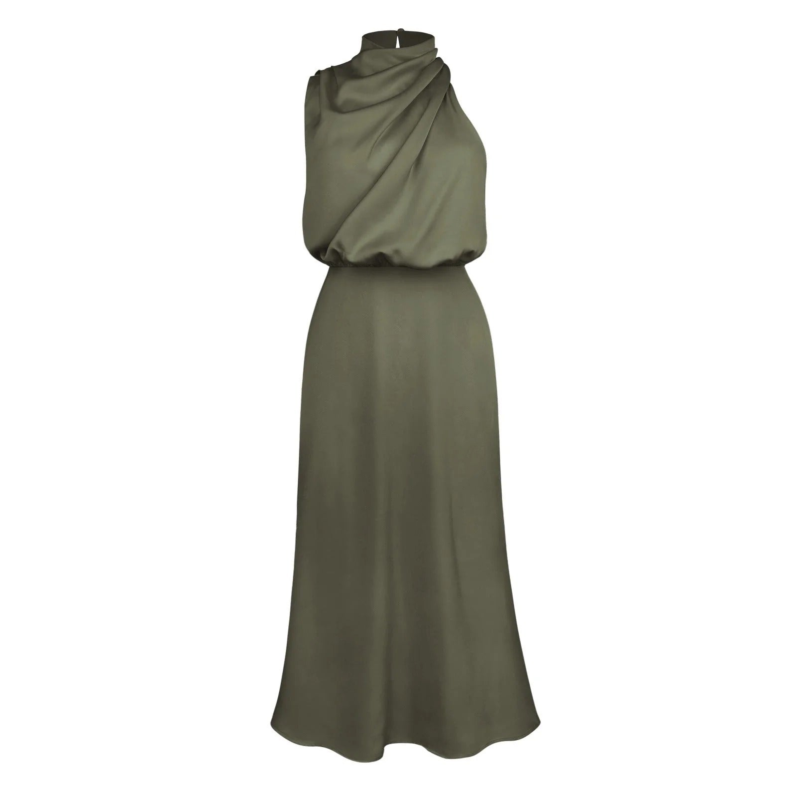 Women's Sleeveless Wrap Maxi Dress
