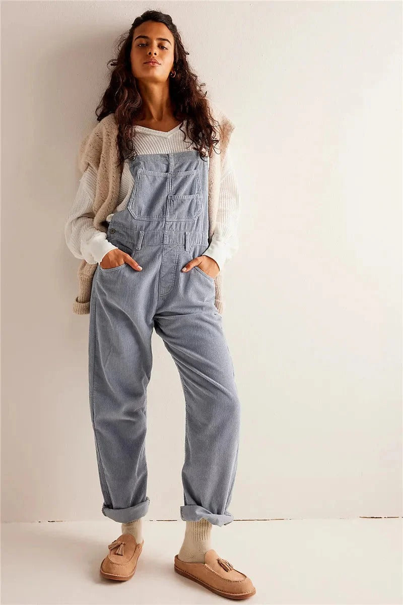 Women's Sleeveless Jumpsuit with Pockets
