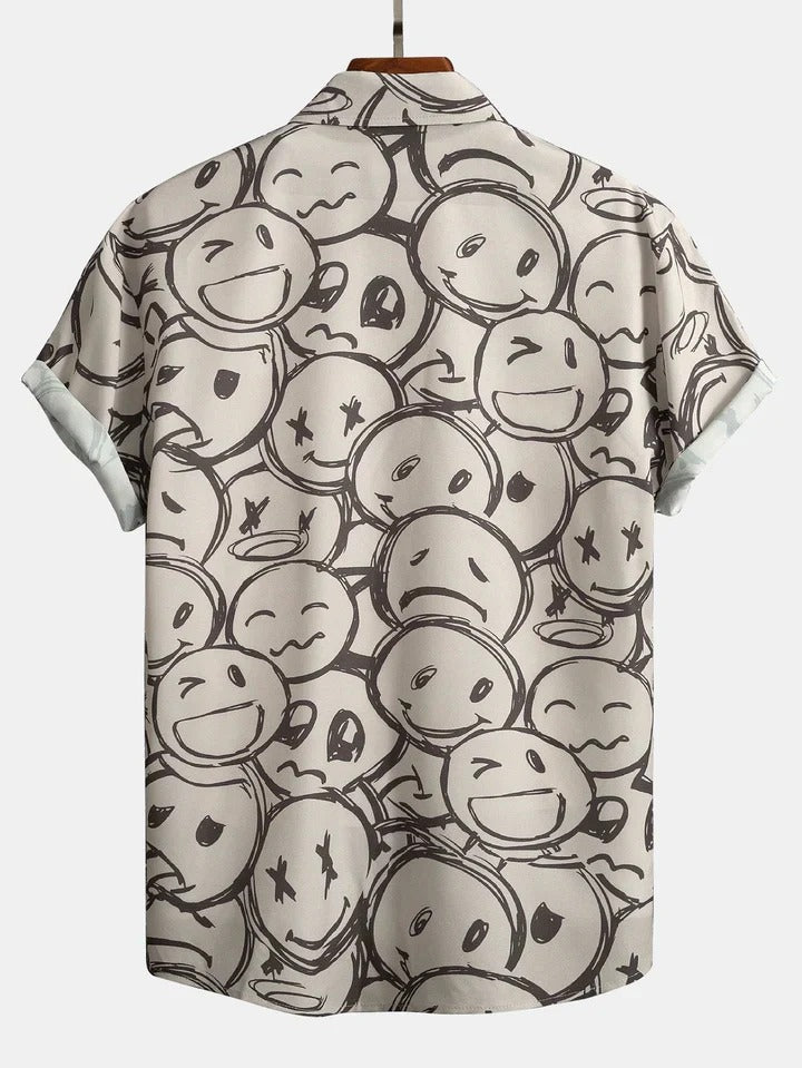 Men's Short Sleeve Textured Shirt