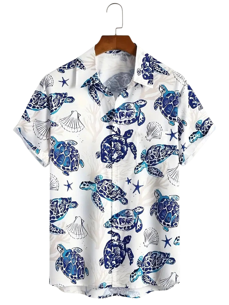 Men's Short Sleeve Panelled Shirt
