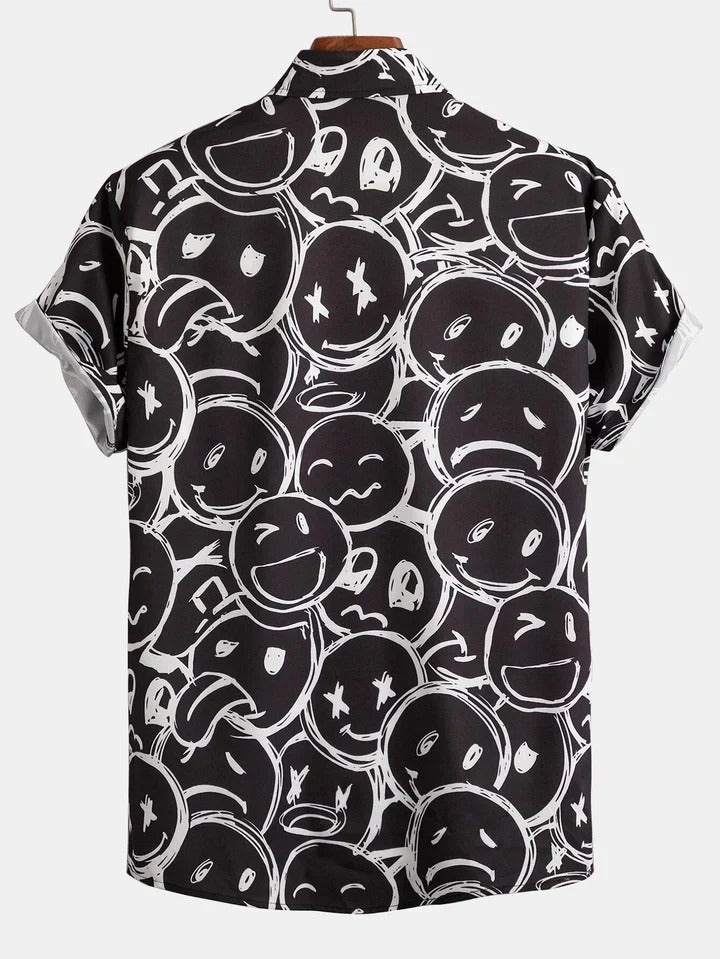 Men's Short Sleeve Textured Shirt